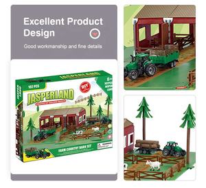 Ensemble de jouets de <span class=keywords><strong>ferme</strong></span> <span class=keywords><strong>avec</strong></span> <span class=keywords><strong>tracteur</strong></span> <span class=keywords><strong>et</strong></span> <span class=keywords><strong>animaux</strong></span> de la série « <span class=keywords><strong>Ferme</strong></span> à faire semblant » <span class=keywords><strong>avec</strong></span> 102 pièces en plastique - Product Image 4