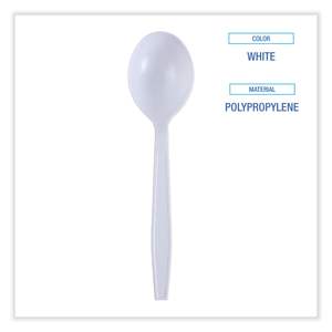 Cubiertos Desechables de Polipropileno Blanco Reforzado, Envueltos Individualmente, 1,000 Unidades por Caja, Incluye Cuchara para Sopa y Cuchara para Té, Ideales para Fiestas - Product Image 5
