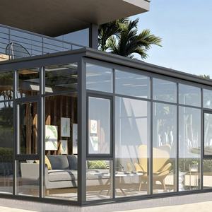 Véranda sur mesure 4 saisons en verre trempé Low-E, étanche, avec cadre en aluminium isolé, pour la décoration de villas, balcons, jardins et terrasses, résistante aux rayures - Product Image 6