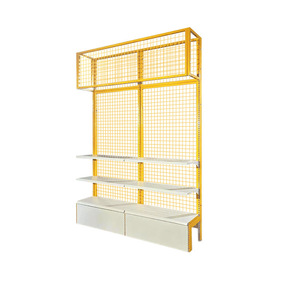 Sou Mi Ka Mesh Display Rack 5 Tier Adjustable Height Industrial Style Supermarket Shelves Lightweight Indoor Use - Product Image 4