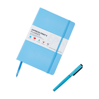 Carnet de notes personnalisé de haute qualité en cuir PU, journal A6 à couverture rigide, carnet à mot de passe avec logo