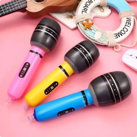 Microphone gonflable en PVC, pour fêtes sur le thème des concerts musicaux, décorations de scène et d'anniversaire, couleurs personnalisées disponibles