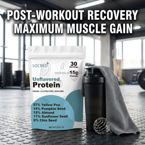 Proteína Vegetal Vegana de Marca Privada en Polvo, Proteína de Guisante, Arroz Integral y Nuez Pili, Suplemento para el Desarrollo Muscular, Venta al por Mayor, Suministro a Granel OEM - Product Image 1