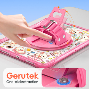 Đầy màu sắc phim hoạt hình máy tính bảng chống sốc trường hợp gồ ghề với 360 xoay chân đế dây đeo tay cho <span class=keywords><strong>iPad</strong></span> Pro 11 2018 - Product Image 5