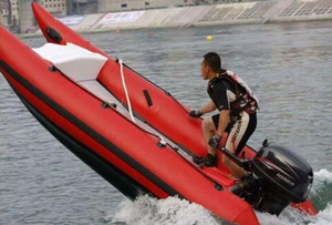 Top Sale High-Speed <strong>Catamaran</strong> Inflatable Fishing Boat New Sport Style Drop Stitch Floor Sailing Boat <strong>Foldable</strong> Made of Hypalon - Product Image 6