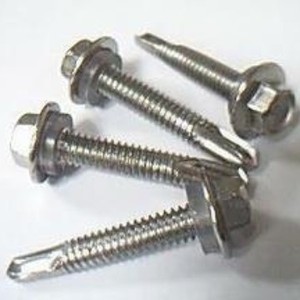 Tornillos autorroscantes de cabeza hexagonal métricos, zincados, clase 4.8, hexágono exterior, rosca derecha, para metal, industria general - Product Image 2