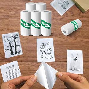 인쇄 가능한 이중 열 스티커 롤 25PCS 미니 접착 용지 5.7x2.5cm 3M 저널 사진 스크랩북 프로젝트 길이 - Product Image 5