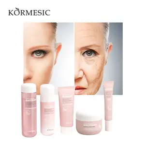 KORMESIC OEM और ODM निजी लेबल moisturizer Whitening विरोधी बुढ़ापे त्वचा देखभाल सेट, देरी उम्र बढ़ने, बनाए रखने सौंदर्य