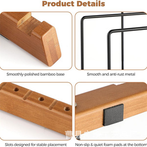 Wooden <b>Record</b> Rack Solid Wood Vinyl Storage Display <b>Stand</b> For Home Desktop Use - Product Image 5
