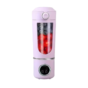 Mini-<span class=keywords><strong>mixeur</strong></span> <span class=keywords><strong>portable</strong></span> rechargeable USB 450 ml avec 12 lames pour jus fraîchement pressé, idéal pour l'extérieur, la voiture et le camping-car - Product Image 4