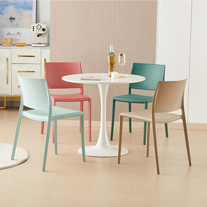 Silla de Comedor Moderna de Plástico para Habitación, Silla de Comedor Rosa, <span class=keywords><strong>Sillas</strong></span> de Comedor Contemporáneas - Product Image 4