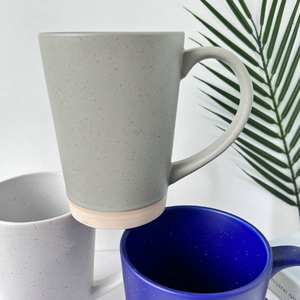 High Quality V-Shaped Stoneware <b>Ceramic</b> <b>Mug</b> Colorful Big Capacity Cartoon Dishwasher Microwave Safe BSCI Certified Customizable - Product Image 3