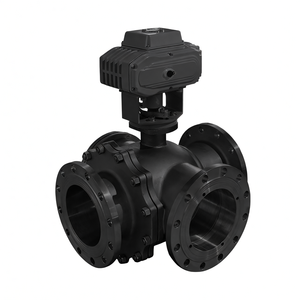 วาล์วบอลไฟฟ้าอัตโนมัติแบบมีหน้าแปลน 4 ทาง ขนาด 3 นิ้ว รุ่น COVNA - Product Image 2