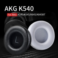 Oreillettes de remplacement en cuir protéiné avec mousse à mémoire d'isolation acoustique AKG K845 K845BT K545 K540 K275 K267 K245 K182 K167