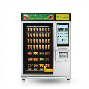 Máquina Expendedora <span class=keywords><strong>de</strong></span> Alimentos Frescos con Pantalla Táctil, Elevador Automático <span class=keywords><strong>de</strong></span> Billetes y Tarjetas <span class=keywords><strong>de</strong></span> Crédito con Ranuras Ajustables Inteligentes Personalizables - Product Image 3