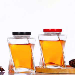 ขวดน้ำผึ้งแก้วรูปทรงแปลกตาขายส่งยอดนิยม ขวดน้ำผึ้งขนาดเล็ก - Product Image 3