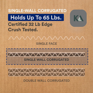 Boîtes d'expédition en carton ondulé robustes personnalisées KAKA, vente en gros, carton kraft brun pour déménagement et stockage, pour la logistique - Product Image 2