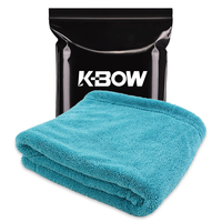 Serviette de lavage de voiture en microfibre avec logo personnalisé, serviette de séchage 70x90cm 850gsm, serviettes de séchage et de detailing pour voiture en microfibre