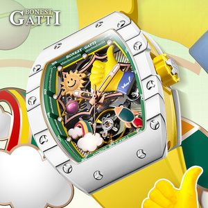 <span class=keywords><strong>Orologio</strong></span> Meccanico <span class=keywords><strong>Automatico</strong></span> <span class=keywords><strong>Unisex</strong></span> Bonest Gatti di Alta Qualità con Cassa in Fibra di Carbonio di Nuova Uscita - Product Image 1