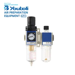 Separador de aceite-agua de unidad dual de la serie GFC de alta calidad YBL y procesador de fuente de aire filtro neumático/300