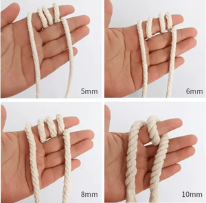 Chất Lượng Cao Macrame Dây <span class=keywords><strong>3Mm</strong></span> 100% Cotton Tự Nhiên Sợi Dây Thừng Sợi Dây Thừng Cho DIY Craft Đan - Product Image 5