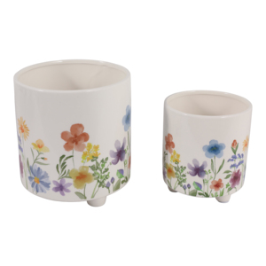 Vasi decorativi dipinti a mano per piante da interno ed esterno, per la casa e il soggiorno. - Product Image 3