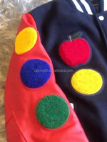 Chaqueta Varsity Personalizada para Hombre, Estilo Letterman, con Parches de Béisbol, Bordado, Mangas en Contraste, Botones a Presión, Ropa Urbana, Venta al Por Mayor