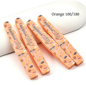 Lima de uñas Rhombus Emery Buffer, grano 80, herramienta de lijado de doble cara para manicura y arte de uñas - Product Image 5