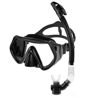 Équipement de plongée en apnée et de plongée libre, masque de plongée à lentille unique en verre trempé, ensemble de plongée pour adultes pour les activités de plongée