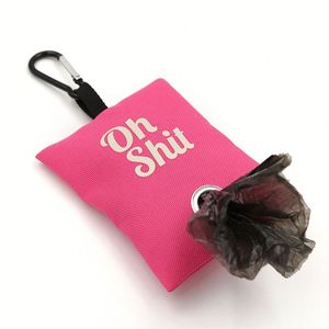 Distributeur de sacs à déjections canines en cuir personnalisé RTS – Support pour sacs à déjections « <span class=keywords><strong>Oh</strong></span> Shit » - Product Image 4