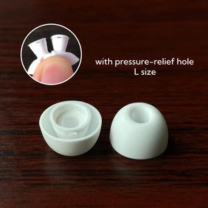 Juego 6 en 1 de AirPod Pro Eartip Replacement Ear Gels Eartip para AirPods Pro/Pro 2 con orificio de alivio de presión igual que el original, L M S - Product Image 4