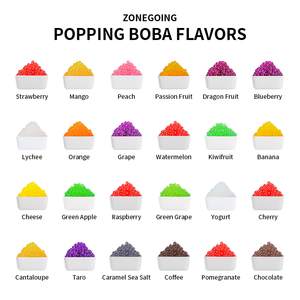 Populaire 3kg Tapioca Infusé Mangue Popping Boba Burst <span class=keywords><strong>Perles</strong></span> Instantané Litchi Chocolat Fraise Saveur Lait Boîte À Thé Bouteille - Product Image 5