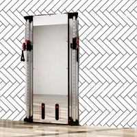 Máquina de Entrenamiento de Fuerza con Sistema de Poleas Múltiples, Máquina de Entrenamiento de Cable Cruzado Montada en la Pared