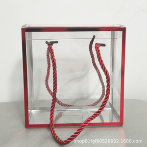 <span class=keywords><strong>Cajas</strong></span> de <span class=keywords><strong>Regalo</strong></span> de Plástico PET Transparente Personalizables, con Asas, en Tamaños Pequeño, Mediano y Grande, <span class=keywords><strong>para</strong></span> Dulces y Bodas, Gran Venta - Product Image 4