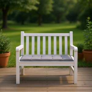 Cuscino per Panchina da Esterno in Tessuto Oxford Grigio 47,2 X 19,7 Pollici Imbottitura in Fibra di Schiuma Cuscino Rettangolare da Giardino - Product Image 2