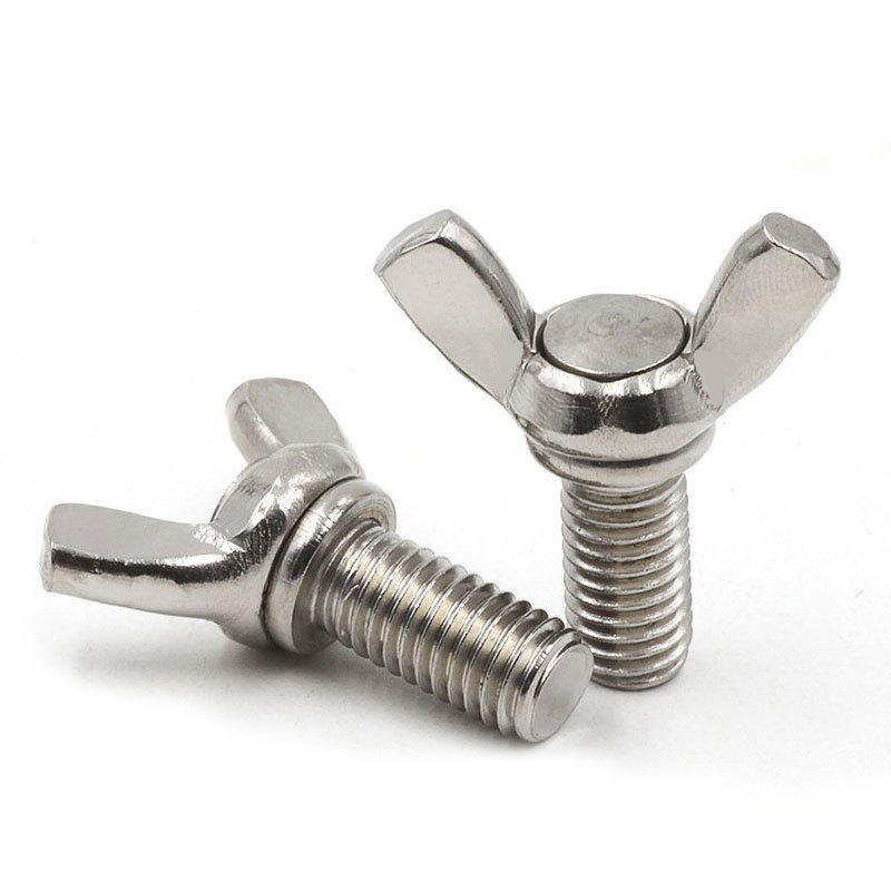 201 Stainless Steel Butterfly Screw Ingots Hand Screw Butterfly Horn Bolt M5M6M8 Bolts Product Category