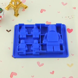 Molde para Robot y bloque <span class=keywords><strong>de</strong></span> gelatina, Mini figura <span class=keywords><strong>de</strong></span> Robot <span class=keywords><strong>de</strong></span> 5 agujeros, DIY, <span class=keywords><strong>moldes</strong></span> <span class=keywords><strong>de</strong></span> <span class=keywords><strong>Chocolate</strong></span> - Product Image 5