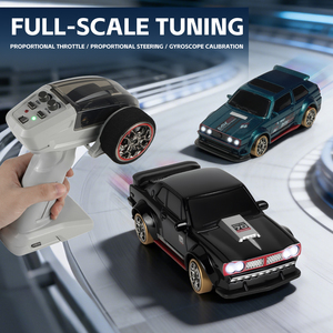 <span class=keywords><strong>Voiture</strong></span> RC miniature 1:64, <span class=keywords><strong>voiture</strong></span> télécommandée 2.4G avec charge magnétique et gyroscope, jouet de course de poche pour enfants - Product Image 2