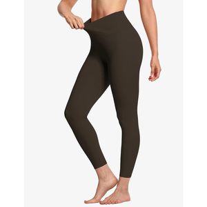 FOXA Leggings de yoga pour femme, taille haute, effet ventre plat en V, en Spandex et Nylon, pour le fitness et l'entraînement - Product Image 3