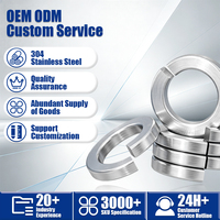 Industrial Spring Lock Washer GB93 Standard 304 Stainless Steel Plain Finish Split Fastener