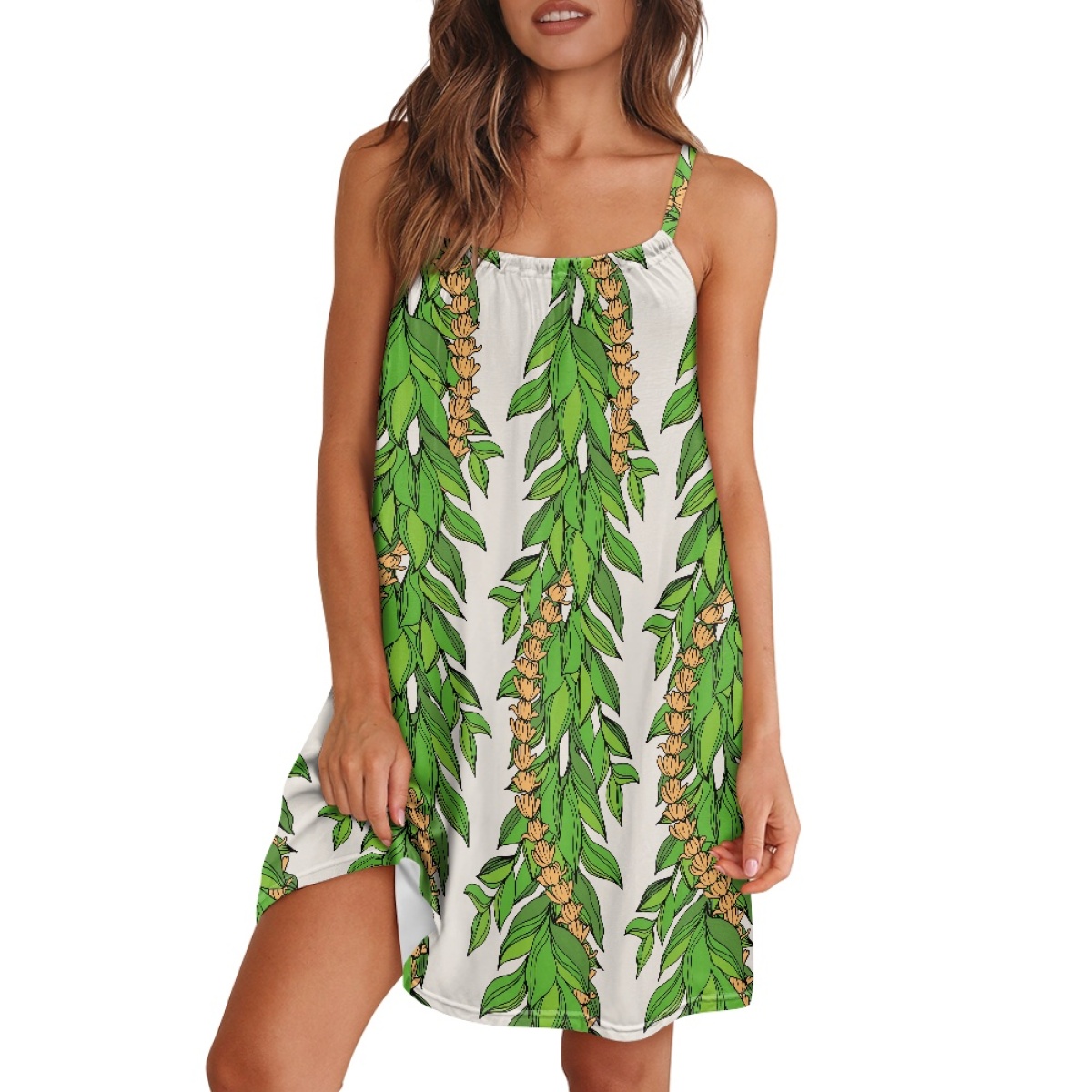 Shop Our Hot Selling Midi Slip Dress with Polynesian Details