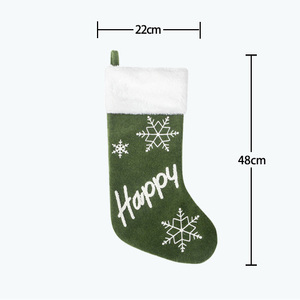 Calcetines Navideños de Felpa con Logotipo Personalizado, Kit de Calcetines Navideños de Fieltro de 18 Pulgadas con Impresión - Product Image 6