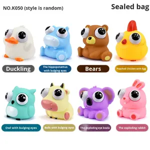 Squishy Oyuncak Stres Giderici Top - Kabarcık Patlatma Fonksiyonlu Pop Gözlü Yılan Dinozor Hayvan Figür Oyuncak - Product Image 2