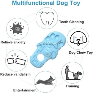 ของเล่นเคี้ยวสำหรับสัตว์เลี้ยง TPR รูปรองเท้า ของเล่นสุนัขแบบมีปฏิสัมพันธ์ ของเล่นสำหรับลูกสุนัข ของเล่นทำความสะอาดฟันสัตว์เลี้ยง แก้เบื่อ ทนทานต่อการกัด - Product Image 4
