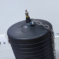 Boule de test gonflable de 150 mm (6 pouces) pour tuyaux, pour tester les drains, les siphons de sol, les courbures de placards et les aérations de toit