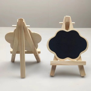 Pizarra Triangular Creativa de Madera Maciza con Soporte de Trípode, Diseño Moderno y Minimalista <span class=keywords><strong>para</strong></span> Decoración del Hogar, Letrero de Precios - Product Image 1