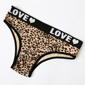 Estampado de leopardo personalizado, ropa interior de bajo precio, adecuada para mujeres <span class=keywords><strong>maduras</strong></span> <span class=keywords><strong>y</strong></span> sexys. La ropa interior es transpirable. - Product Image 4