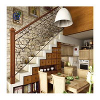 Balustrade d'escalier en fer forgé blanc, designs modernes de garde-corps en fer