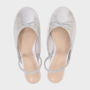 YX <b>Summer</b> <b>Flats</b> Sandals for Women Gentle Bow Design Non-Slip Low-Heeled Lazy Shoes One-Line Back Strap Slippers - Product Image 5