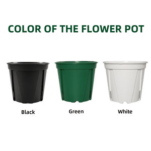 Macetas Modernas y Elegantes para Jardín Vertical, en Blanco y Negro, de 1, 3, 5 y <span class=keywords><strong>7</strong></span> Galones, de PP Ligero y Duradero, con Drenaje Interior/Exterior - Product Image 3